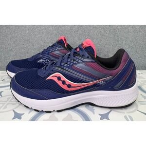 Saucony Cohesion 15 Women's Size 9.5W Running Athletic Shoes Blue Pink S10702-18
